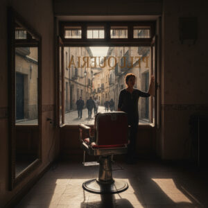 Peluquería antigua y obsoleta